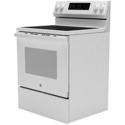GE 30-inch Freestanding Electric Range with Convection Technology GRF600AVWW