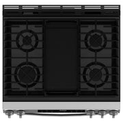 GE 30-inch Slide-in Gas Range with Griddle GGS500SVSS