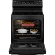 GE 30-inch Freestanding Electric Range with Convection Technology GRF600AVBB