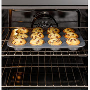 GE 30-inch Freestanding Electric Range with Convection Technology GRF600AVBB