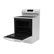 GE 30-inch Freestanding Electric Range with SmartHQ™ GRF400PVWW