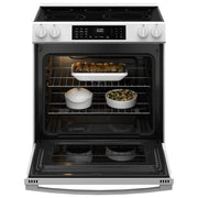 GE 30-inch Slide-in Electric Range with Convection Technology GRS600AVWW