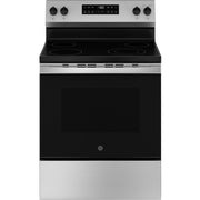 GE 30-inch Freestanding Electric Range with SmartHQ™ GRF400PVSS