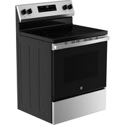 GE 30-inch Freestanding Electric Range with SmartHQ™ GRF400PVSS
