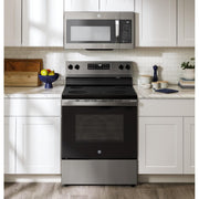 GE 30-inch Freestanding Electric Range with SmartHQ™ GRF400PVSS