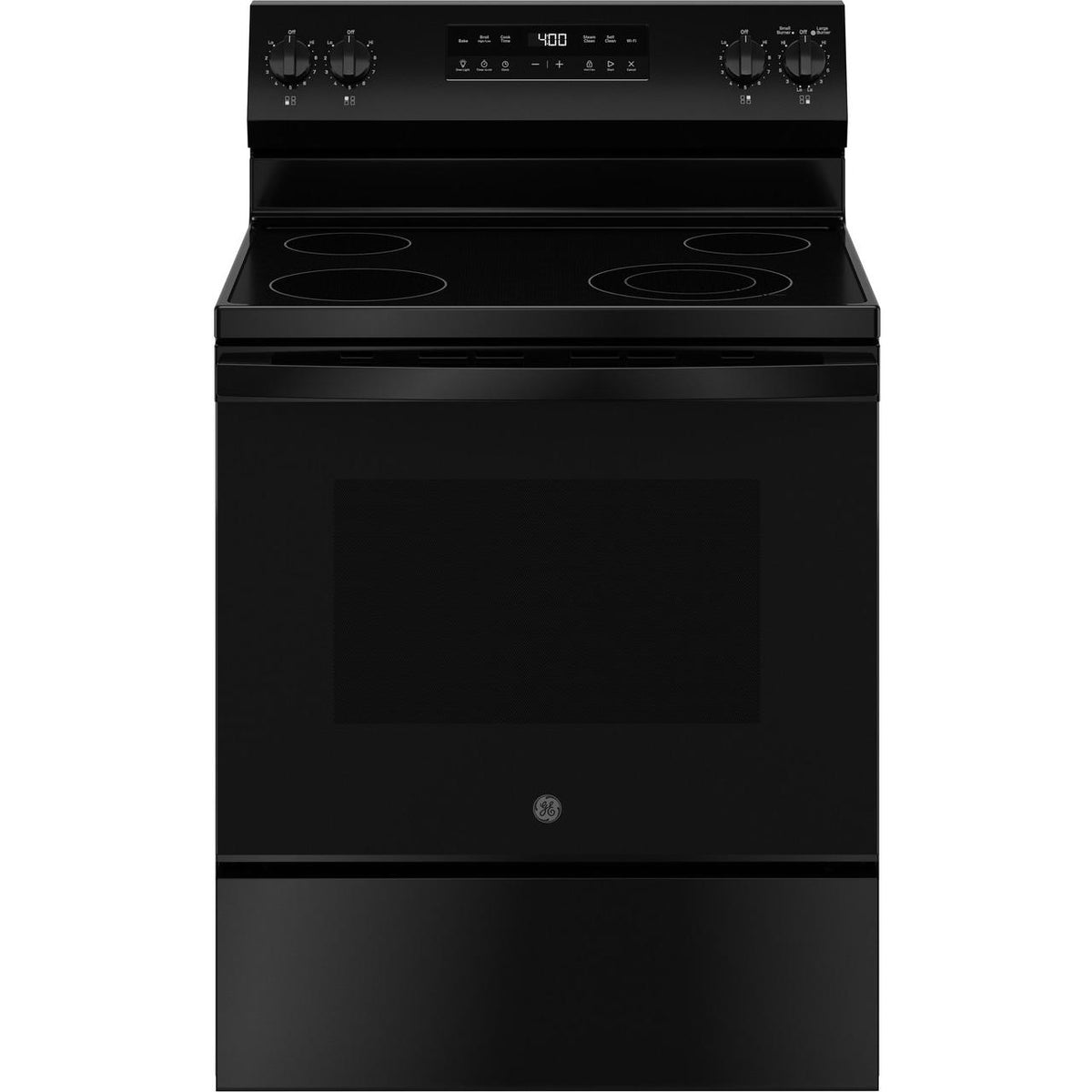 GE 30-inch Freestanding Electric Range with SmartHQ™ GRF400PVBB