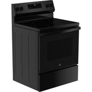 GE 30-inch Freestanding Electric Range with SmartHQ™ GRF400PVBB