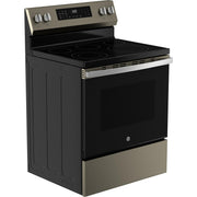 GE 30-inch Freestanding Electric Range with Convection Technology GRF600AVES