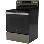 GE 30-inch Freestanding Electric Range with Convection Technology GRF600AVES