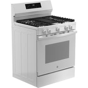 GE 30-inch Freestanding Gas Range with Convection Technology GGF600AVWW