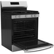 GE 30-inch Freestanding Gas Range with Center Oval Burner GGF500PVSS