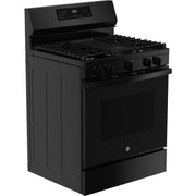 GE 30-inch Freestanding Gas Range with Convection Technology GGF600AVBB