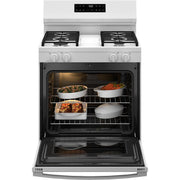 GE 30-inch Freestanding Gas Range with SmartHQ™ GGF400PVWW