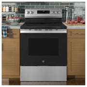 GE 30-inch Freestanding Electric Range GRF500PVSS