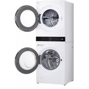 LG Stacked Washer/Dryer Electric Laundry Center with Wi-Fi WKHC252HWA