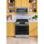 GE 30-inch Slide-in Electric Range with Convection Technology GRS600AVFS