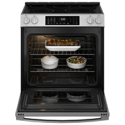 GE 30-inch Slide-in Electric Range with Convection Technology GRS600AVFS