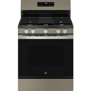 GE 30-inch Freestanding Gas Range with Center Oval Burner GGF500PVES