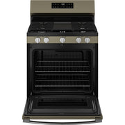 GE 30-inch Freestanding Gas Range with Center Oval Burner GGF500PVES