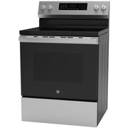 GE 30-inch Freestanding Electric Range with Convection Technology GRF600AVSS