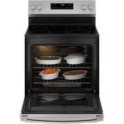 GE 30-inch Freestanding Electric Range with Steam Clean GRF40HSVSS