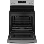 GE 30-inch Freestanding Electric Range with Steam Clean GRF40HSVSS