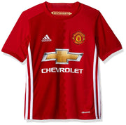 Adidas 2016 - 17 Soccer Manchester United Home Youth Jersey - Red/White