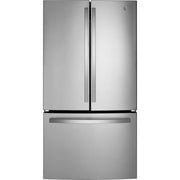 GE 36-inch, 21.9 cu.ft. Counter-Depth French 3-Door Refrigerator with Interior Ice Maker GWE22JYMFS