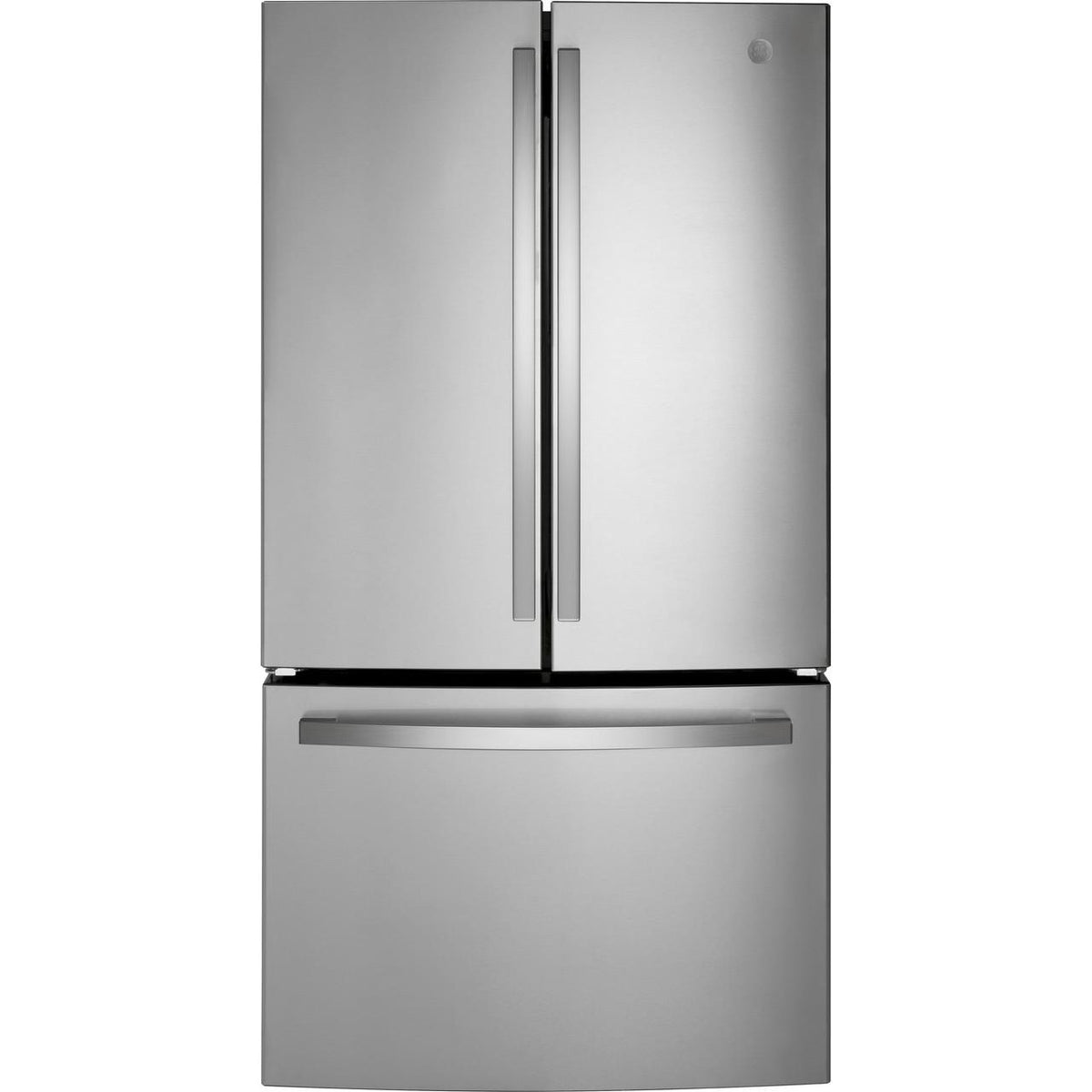 GE 36-inch, 21.9 cu.ft. Counter-Depth French 3-Door Refrigerator with Interior Ice Maker GWE22JYMFS