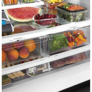 GE 36-inch, 21.9 cu.ft. Counter-Depth French 3-Door Refrigerator with Interior Ice Maker GWE22JYMFS