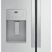 GE 36-inch, 20.6 cu.ft. Counter-Depth French 3-Door Refrigerator with Exterior Ice Maker GYE21JYMFS