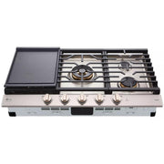 LG STUDIO 36-inch Built-in Gas Cooktop with UltraHeat™ Dual Burner CBGS3628N