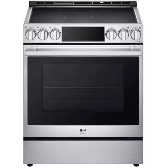 LG STUDIO 30-inch Slide-in Induction Range with Air Fry Technology LSIS6338FE