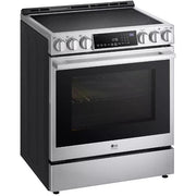 LG STUDIO 30-inch Slide-in Induction Range with Air Fry Technology LSIS6338FE