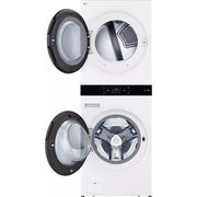 LG STUDIO Stacked Washer/Dryer Gas Laundry Center with Allergiene® Cycle SWWG50W4