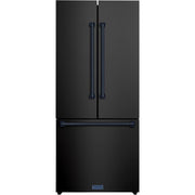 Thor Kitchen 30-inch, 17.7 cu. ft. Counter-Depth French 3-Door Refrigerator with Ice Maker RF3017FFD00-BLU