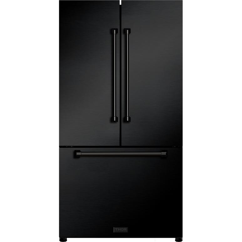 Thor Kitchen 36-inch, 20.3 cu. ft. Counter-Depth French 3-Door Refrigerator with Ice Maker RF3621CTD00