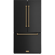 Thor Kitchen 36-inch, 20.3 cu. ft. Counter-Depth French 3-Door Refrigerator with Ice Maker RF3621CTD00-BRZ