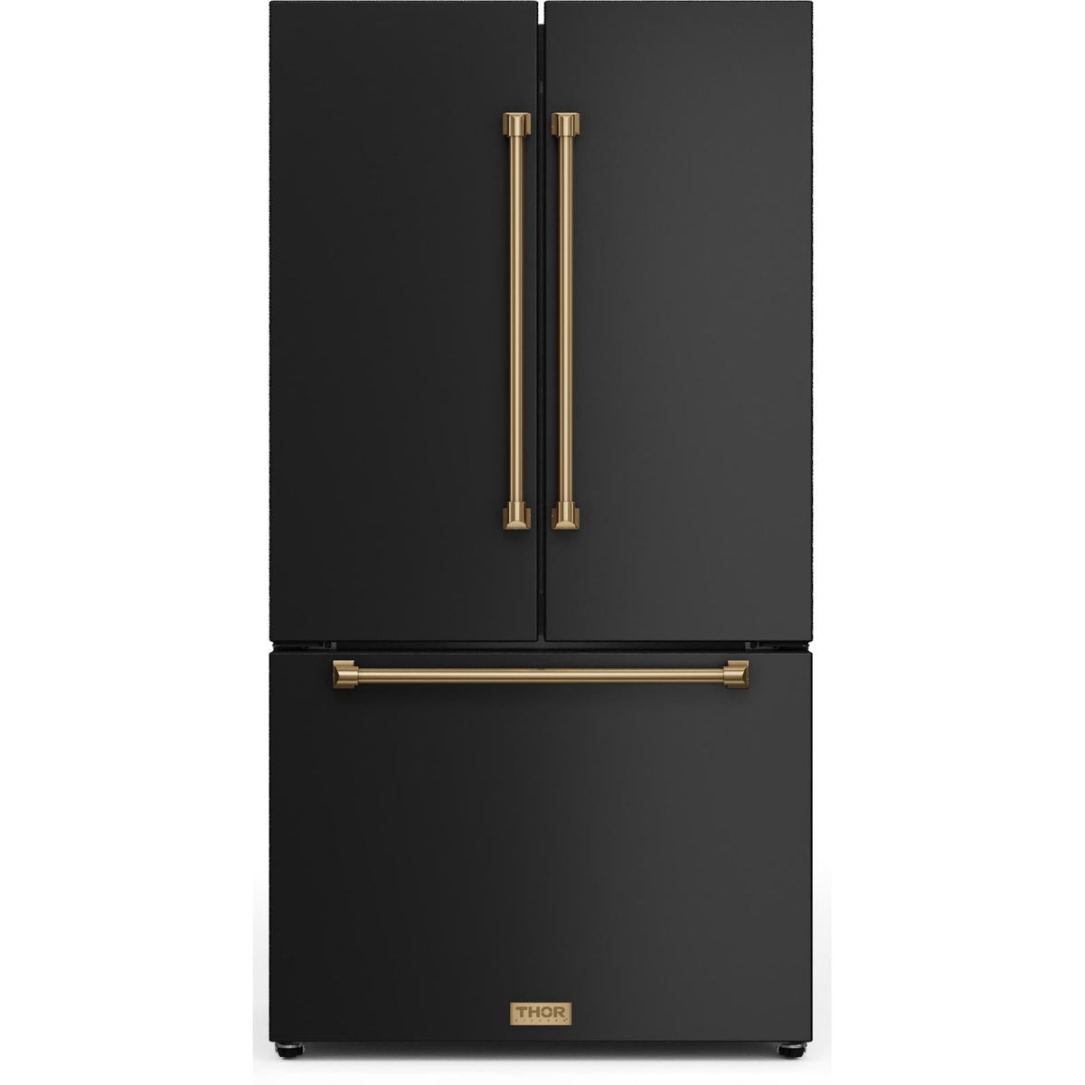 Thor Kitchen 36-inch, 20.3 cu. ft. Counter-Depth French 3-Door Refrigerator with Ice Maker RF3621CTD00-BRZ