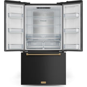 Thor Kitchen 36-inch, 20.3 cu. ft. Counter-Depth French 3-Door Refrigerator with Ice Maker RF3621CTD00-BRZ