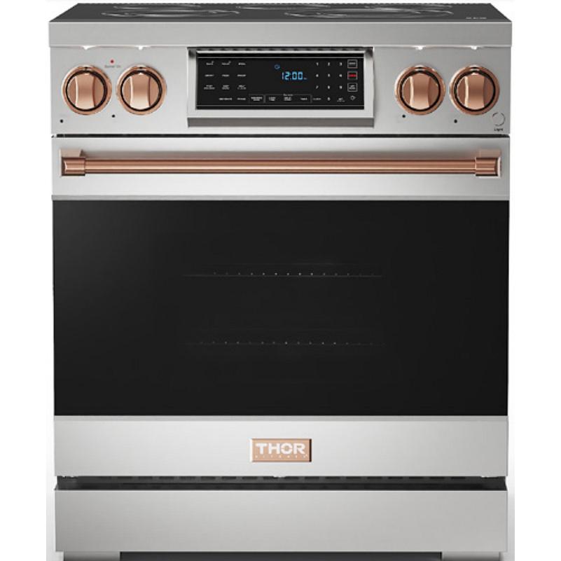 Thor Kitchen 30-inch Freestanding Electric Range with Tilt Panel RSE30-RSG