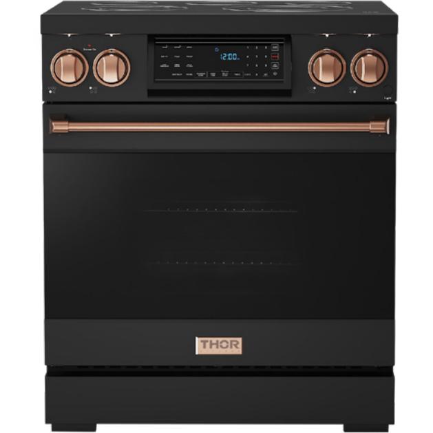 Thor Kitchen 30-inch Freestanding Electric Range with Tilt Panel RSE30B-RSG