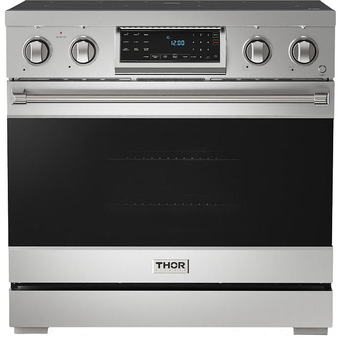 Thor Kitchen 36-inch Freestanding Electric Range with Tilt Panel RSE36