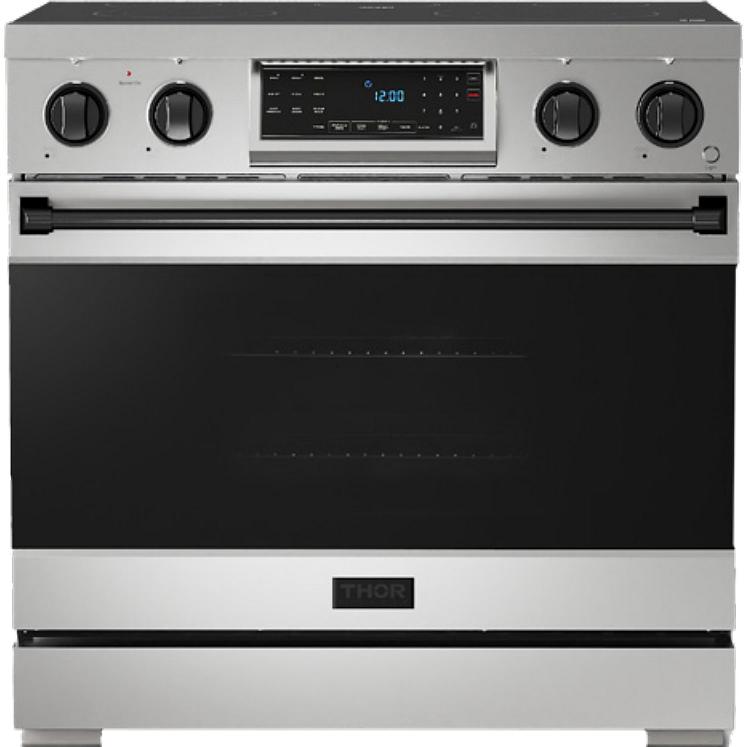 Thor Kitchen 36-inch Freestanding Electric Range with Tilt Panel RSE36-BLK
