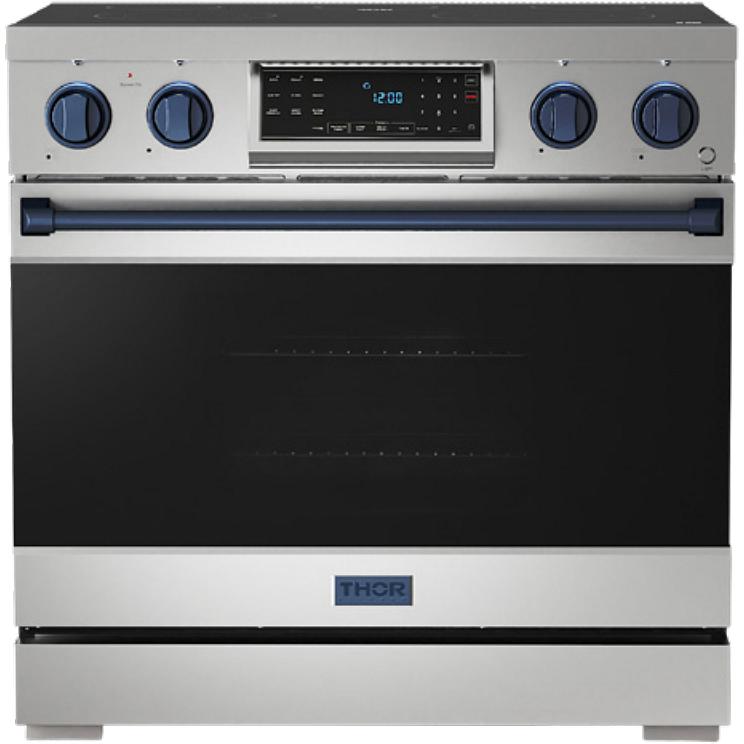 Thor Kitchen 36-inch Freestanding Electric Range with Tilt Panel RSE36-BLU