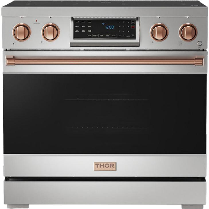 Thor Kitchen 36-inch Freestanding Electric Range with Tilt Panel RSE36-RSG
