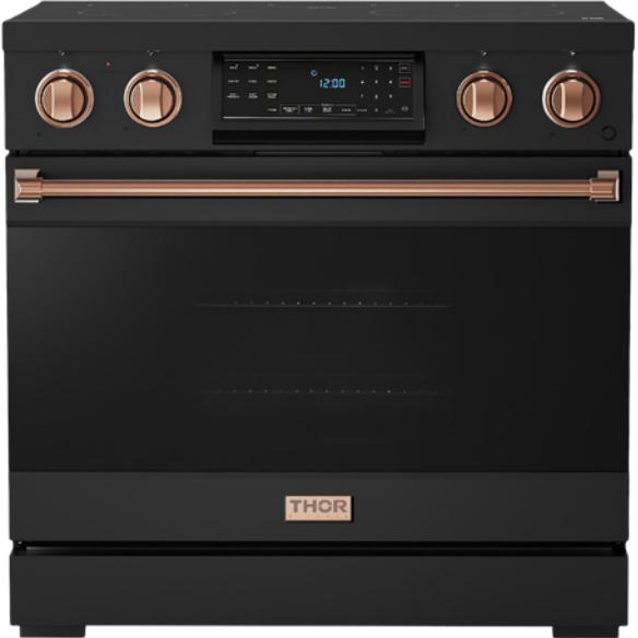 Thor Kitchen 36-inch Freestanding Electric Range with Tilt Panel RSE36-RSG