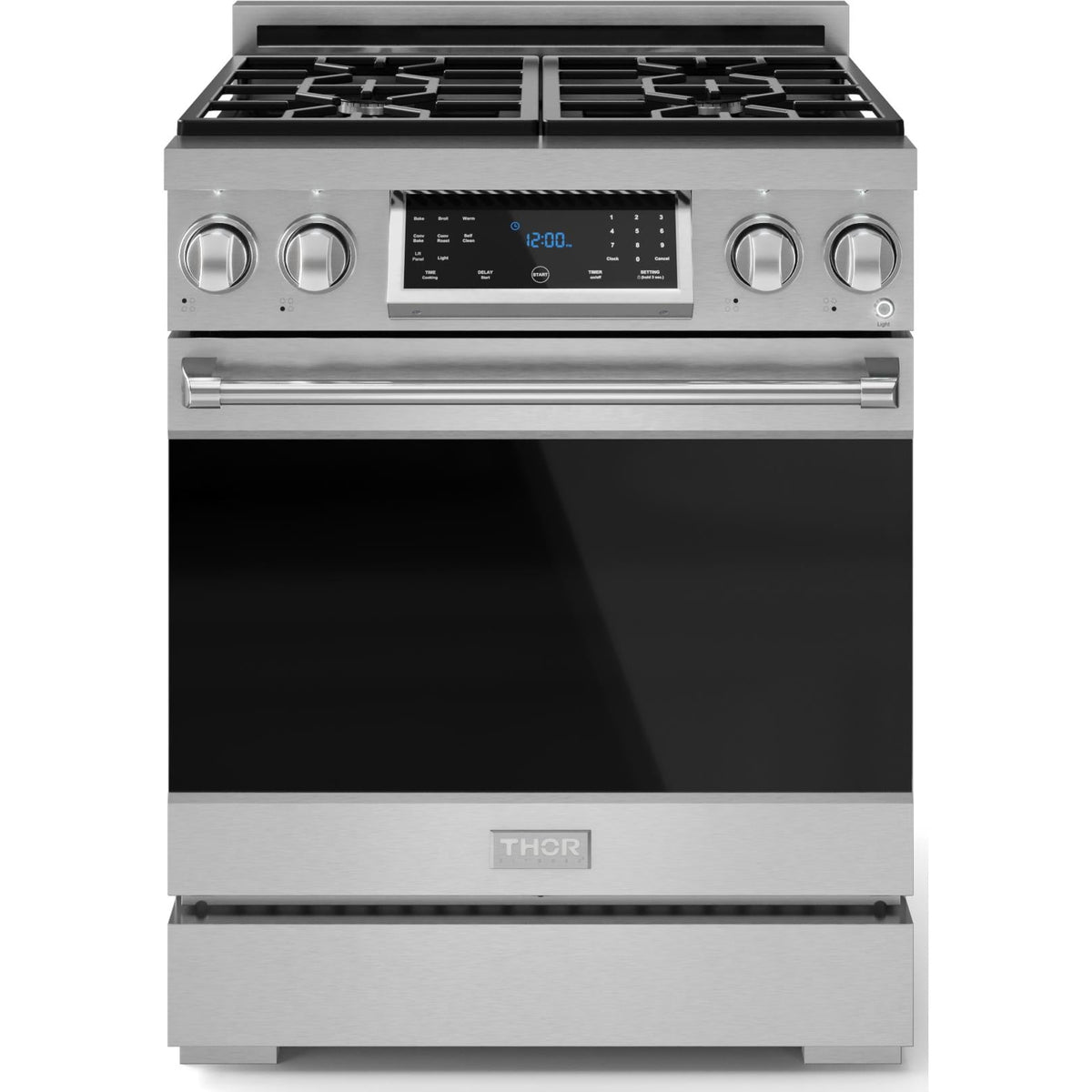 Thor Kitchen 30-inch Freestanding Gas Range with Tilt Panel RSG30LP