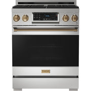 Thor Kitchen 30-inch Freestanding Gas Range with Tilt Panel RSG30-BRZ