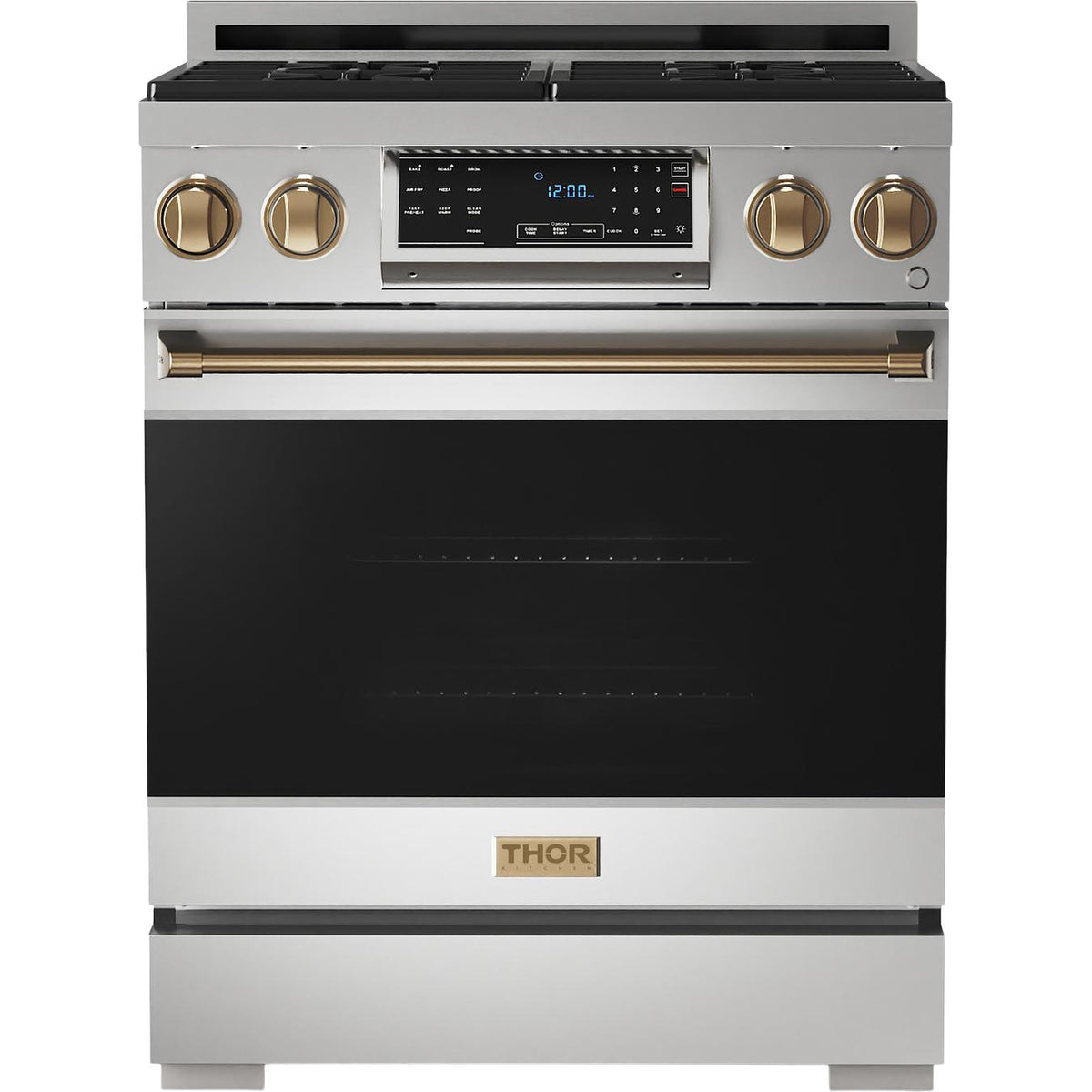 Thor Kitchen 30-inch Freestanding Gas Range with Tilt Panel RSG30LP-BRZ